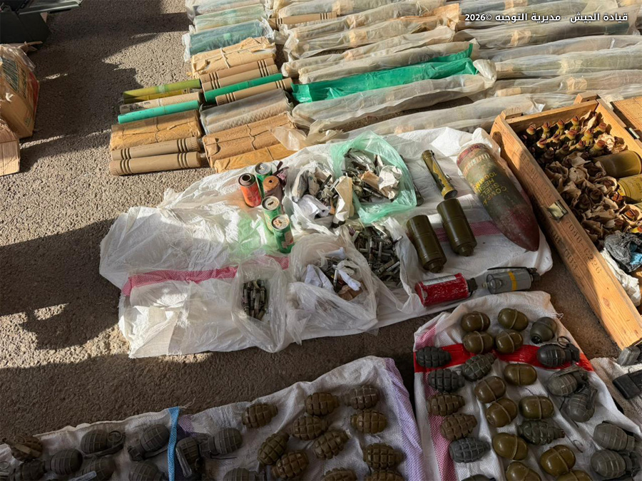 المضبوطات. (الجيش اللبناني)