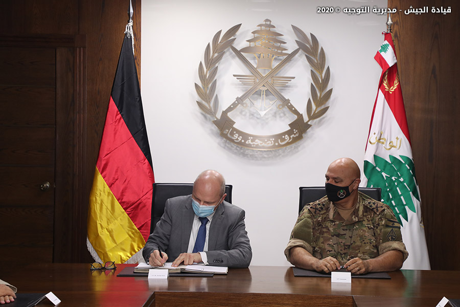Signing of the Protocol for reconstruction of Beirut Naval Base